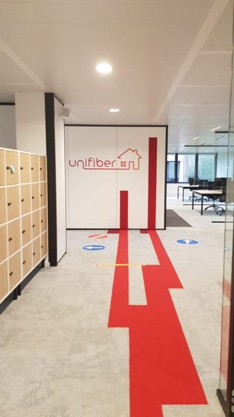 Architecture et design de bureaux : projet Unifiber, Bureau Stekke